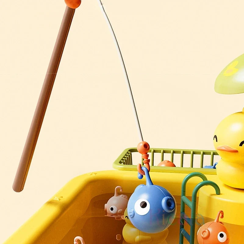 Kids Electric Kitchen Sink Toy with Running Water, Play Utensils, and Food Items for Pretend Cooking Fun