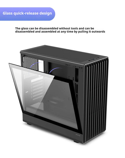 PC Case Glass Side ATX M ATX ITX Support 360mm Radiator