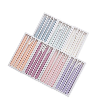 Taper Candles 4 Pack Slender Scented Smokeless Long Branch Wedding Table Decor Fall 2025 DIY Centerpieces