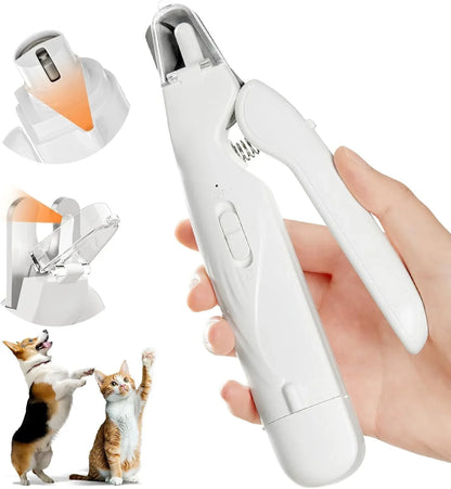 Pet Nail Grinder Quiet Grooming Tool With 2 LED Lights Safe Cat And Dog Nail Care Holiday Gifts 2026
