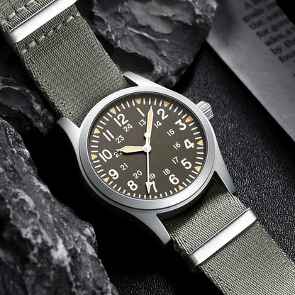 Military Quartz Field Watch 37mm Sapphire Fall 2025