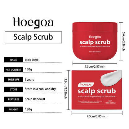 Scalp Scrub Exfoliating Shampoo Anti-Dandruff Deep Cleansing Nourishing All Hair Types
