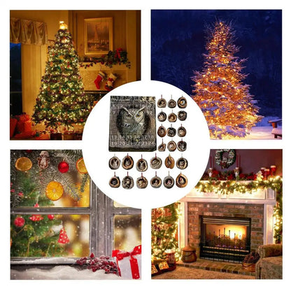 Advent Calendar Cat Countdown Hanging Tree Ornaments