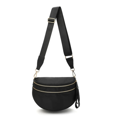 Casual women's checkered fanny pack – large capacity bum bag, adjustable crossbody mommy travel bag