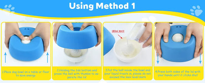 Anti-Slip Slow Feeder Dog Bowl – Ball-Shaped Lick Mat Anti-Choke Design, Pet Feeding Gift 2026