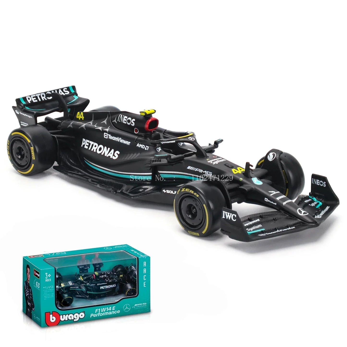Die-Cast Car 1:43 Scale Formula One MCL60 Replica 2023 Collectible Display Model Fall 2025 Gift