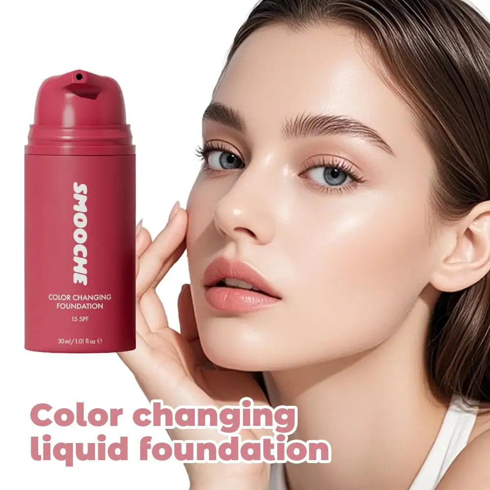 Color Changing Foundation 30ml – Self-Adjusting Shade Cream Flawless Coverage TikTok Viral 2026