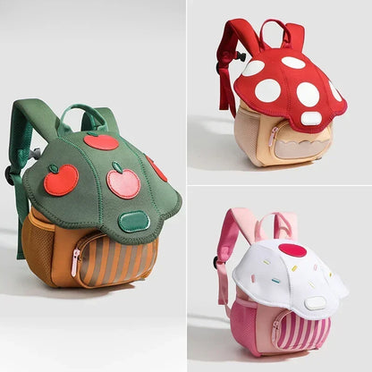 Kids Backpack Cartoon Mushroom Kindergarten Backpack Small Preschool Bag Back To School 2025 Lightweight Cute Gift
