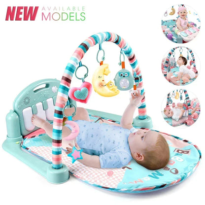Baby Play Gym Piano Activity Mat With Hanging Toys Newborn Early Education Fall 2025 Sensory Motor Skill Gift