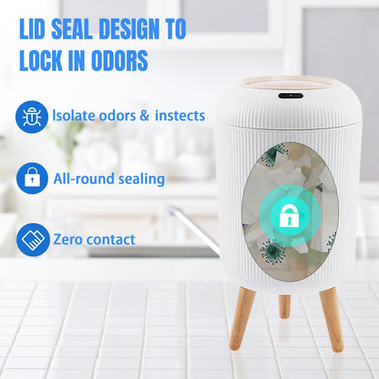 Automatic Trash Can Small Plastic Motion Sensor Bin - Smart Home Waste Container, Hands Free Hygiene 2025