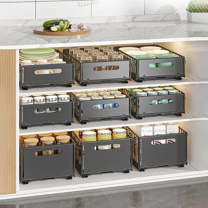 Pull Out Cabinet Organizer Slide Drawer Kitchen Rack