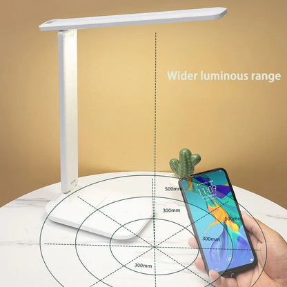 LED Desk Lamp Touch Dimmable Rechargeable Eye Protection