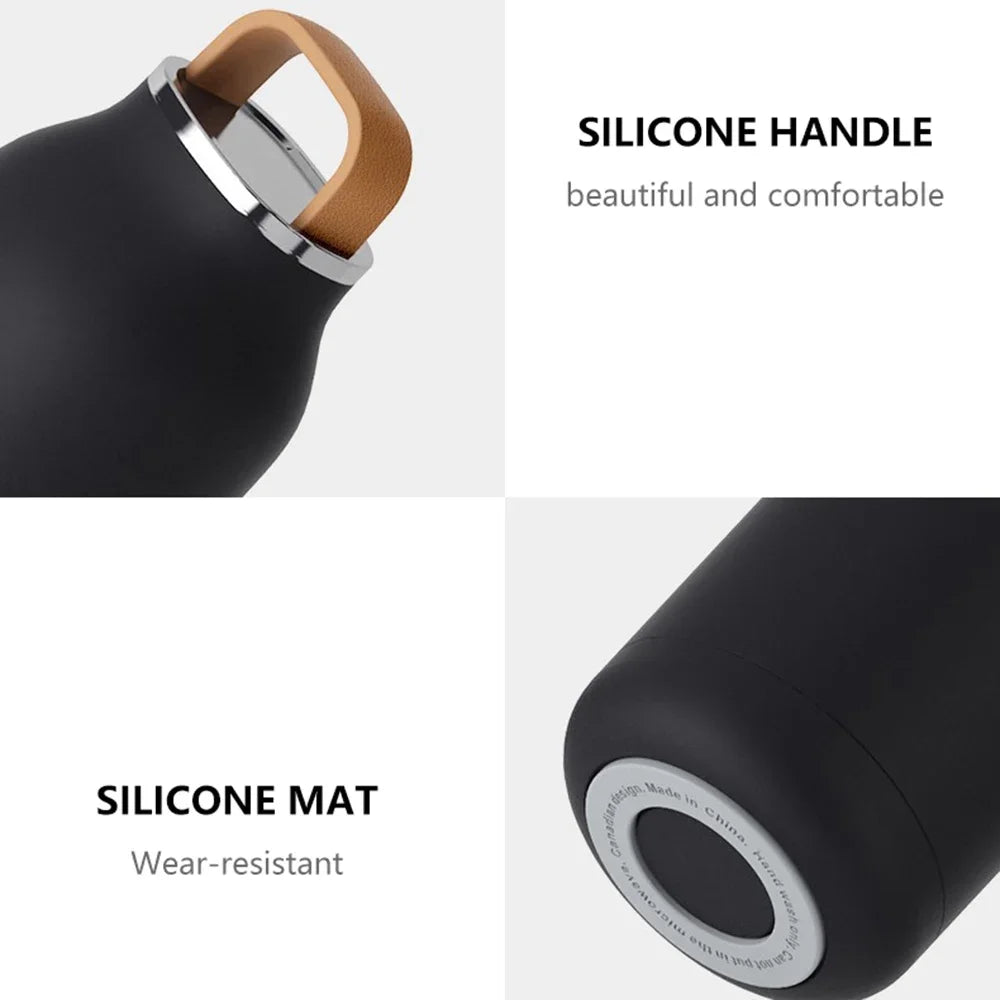 Travel Water Bottle 350ml 304 Stainless Steel Vacuum Thermos Flask Fall 2025 Insulated Leakproof On The Go
