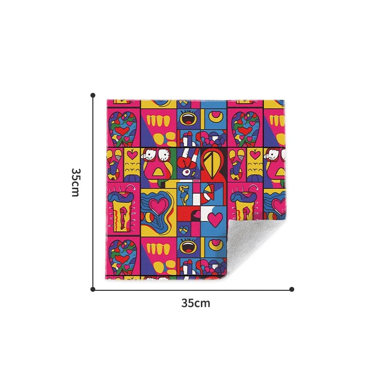 Magic Cloth Makeup Bag - Portable Camera Lens Wrapping Storage, Self-adhesive Organizing Bag
