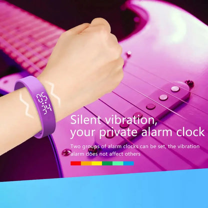 Smart Bracelet Silicone Band Fitness Tracker Waterproof Body Temperature Monitor Vibration Alarm Spring 2026 Trend