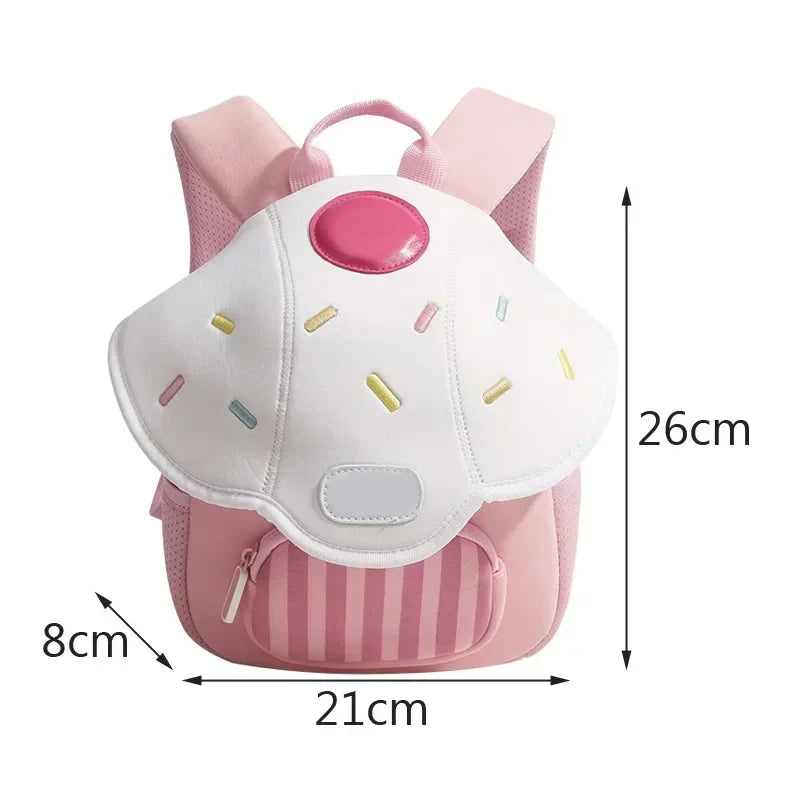 Kids Backpack Cartoon Mushroom Kindergarten Backpack Small Preschool Bag Back To School 2025 Lightweight Cute Gift