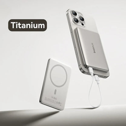 Ultra-Slim Magnetic Power Bank – Card-Sized 10000mAh PD 27W & 5000mAh PD 20W Wireless Charging 2026