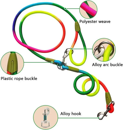 Hands Free Dog Leash Reflective Adjustable Nylon Walking Jogging Leash Fall 2025 Secure Hands Free Control