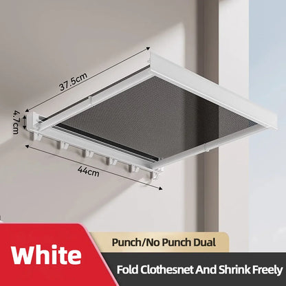Foldable Clothes Rack Wall Mounted Drying Shelf Fall 2025 Balcony Bathroom Space Saving Corrosion Resistant
