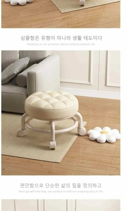 Rolling Child Stool Multi Functional Shoe Changing Seat