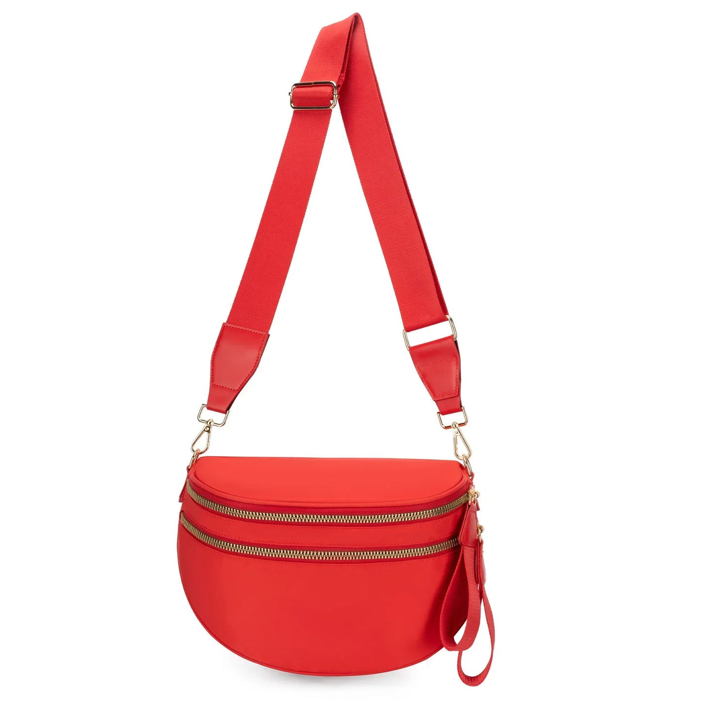 Casual women's checkered fanny pack – large capacity bum bag, adjustable crossbody mommy travel bag