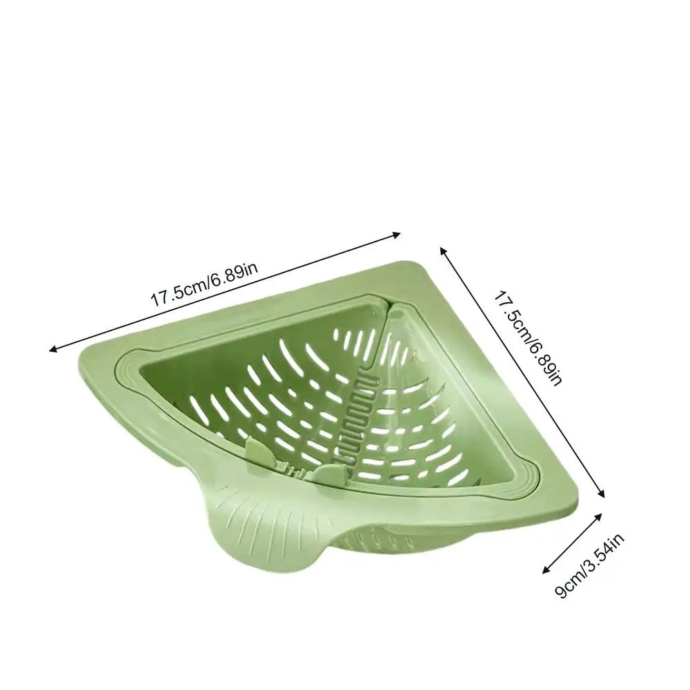 Magnetic Sink Drain Basket Triangle Stainless Steel For Vegetables And Fruit Drainage Eco Friendly Kitchen Organizer