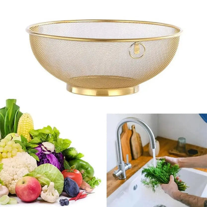 Mesh Colander Fine Mesh Strainer Kitchen Drain Basket For Rinsing Fruits And Rice Fall 2026 Kitchen Trend
