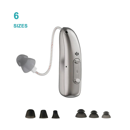 Hearing Aid Rechargeable Digital BTE With Adjustable Volume Portable Senior Sound Amplifier