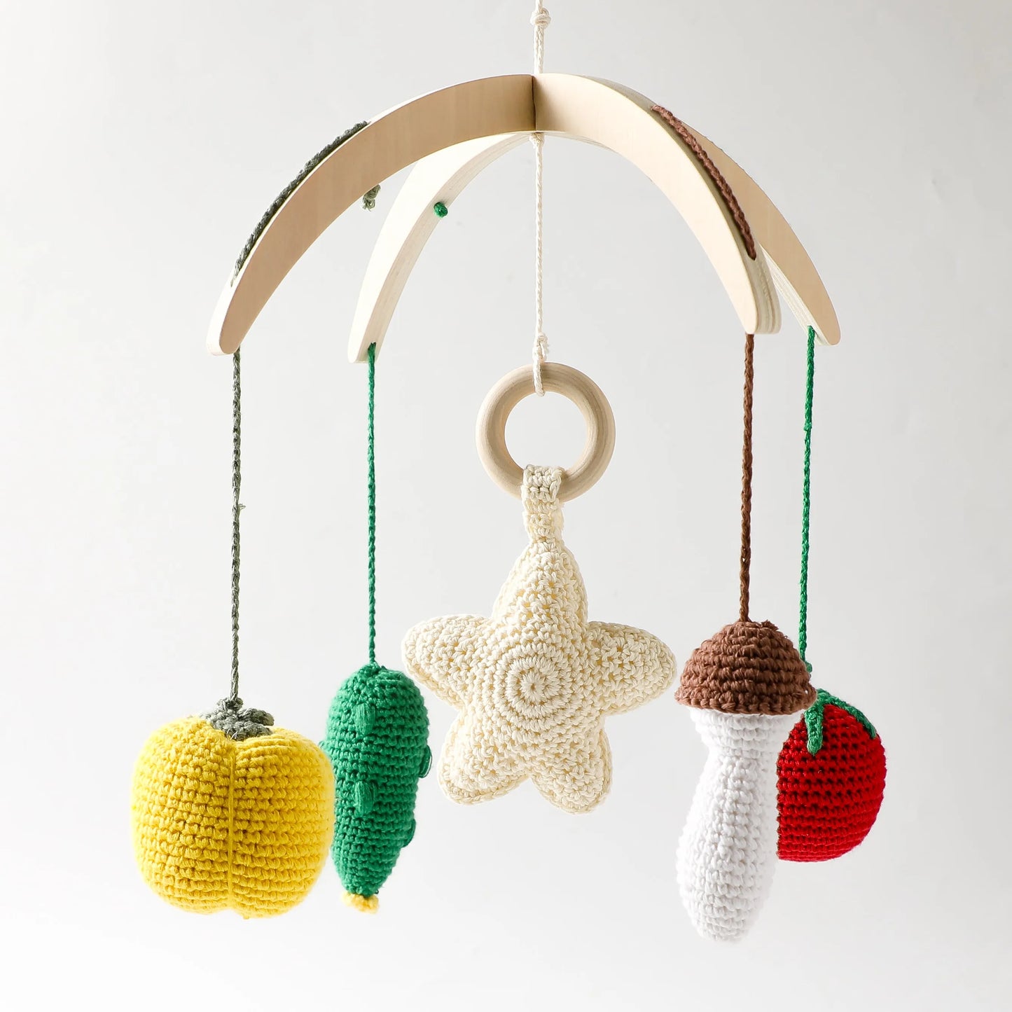 Baby Mobile Wooden Crib Hanging Toy Newborn Nursery Fall 2025 Soothing Music Developmental Gift