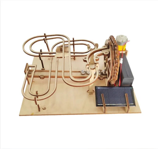 Marble Run Wooden 3D Mechanical Puzzle Kit Gear Driven Track STEM Toy Back To School 2025 Educational Gift