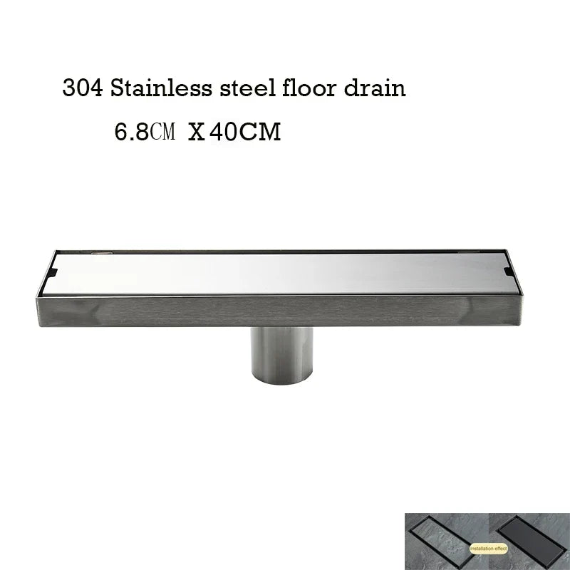 Floor Drain Invisible Square Shower Drain Anti Odor Stainless Steel Easy Clean 2026 Home Renovation Trend