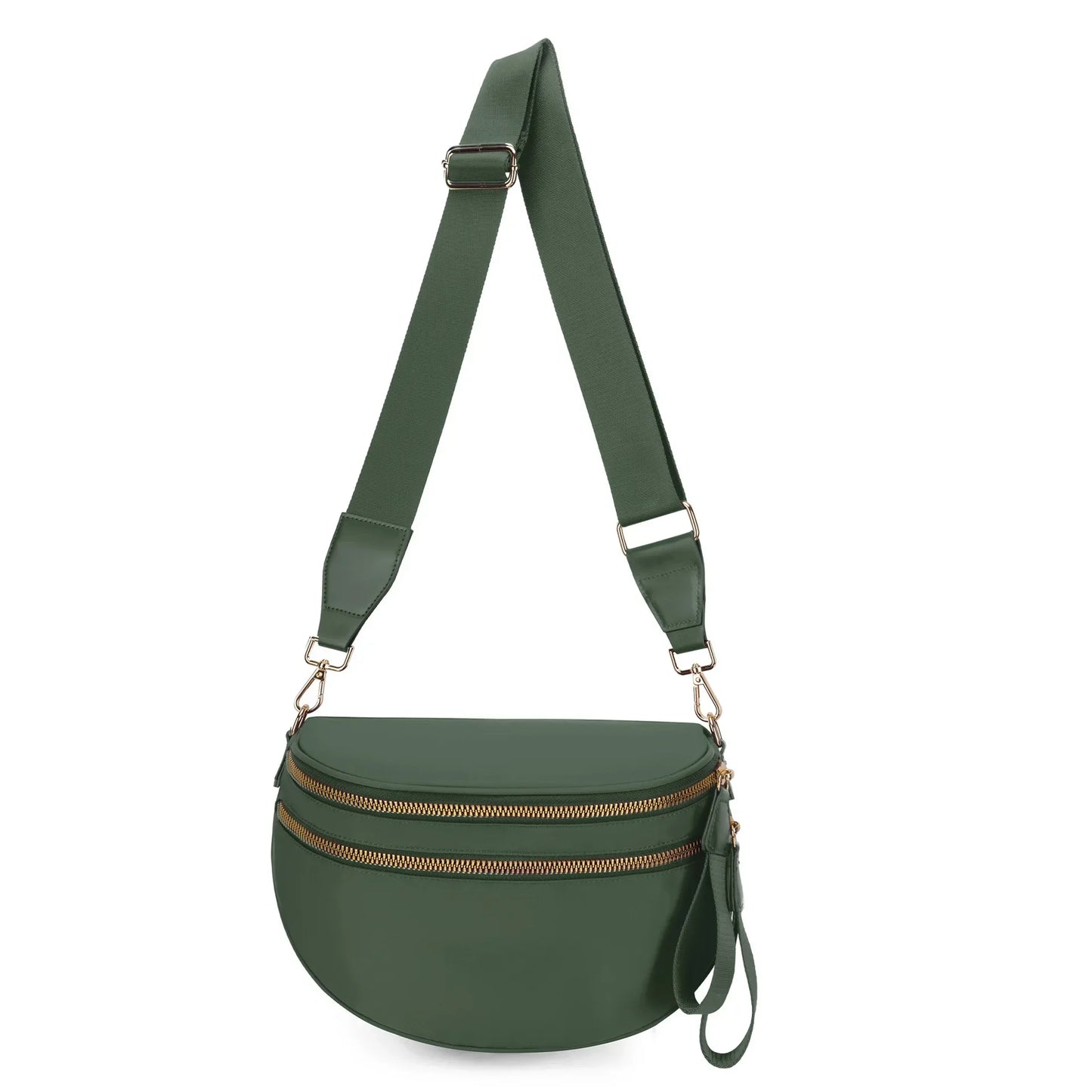 Casual women's checkered fanny pack – large capacity bum bag, adjustable crossbody mommy travel bag