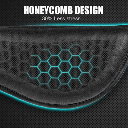 Motorcycle Gel Seat Cushion 3D Honeycomb Pressure Relief Anti-Slip Pad Long Ride Comfort