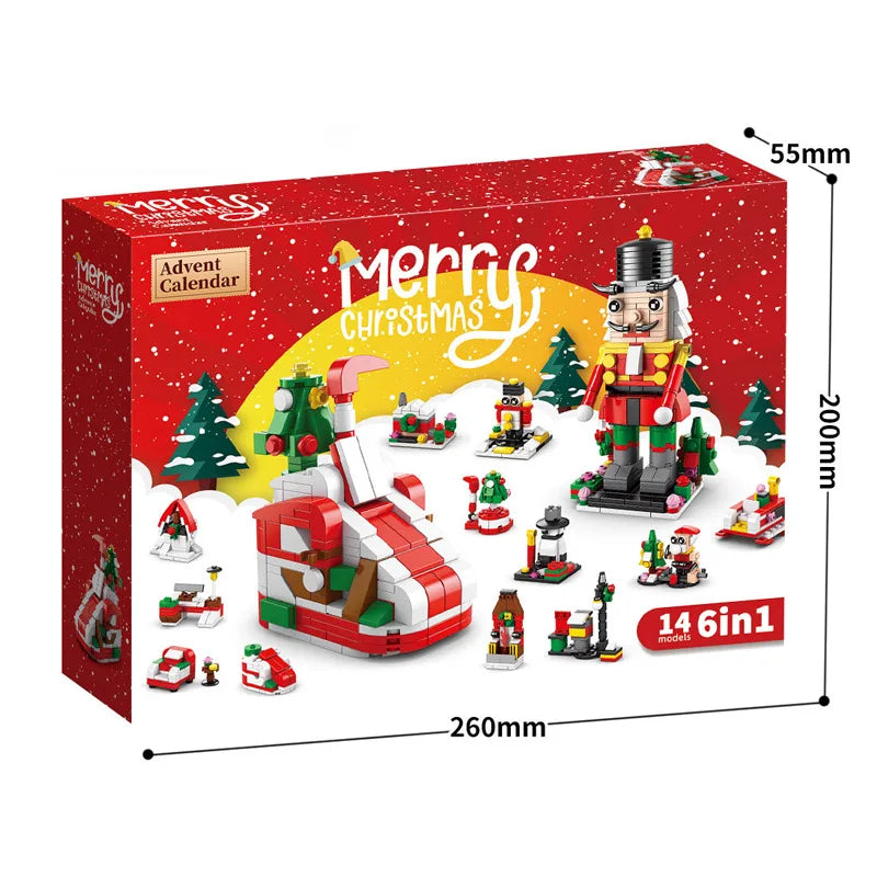Christmas Building Blocks Advent Calendar DIY Kit Kids