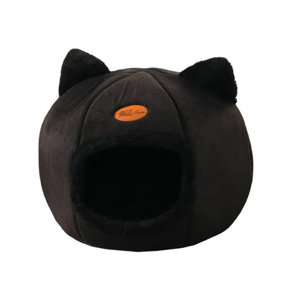 New Deep Sleep Comfort Cat Bed - Cozy Indoor Cave Nest for Pets