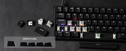 Mechanical 60 Percent Hot Swap Keyboard Aluminum RGB Hall