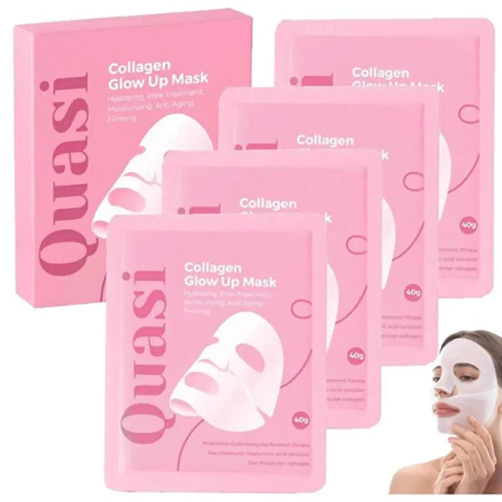 Collagen Hydrogel Mask Korean Sleeping Sheet Mask Deep Hydration Brightening Pore Minimizing Fall 2026 TikTok Viral
