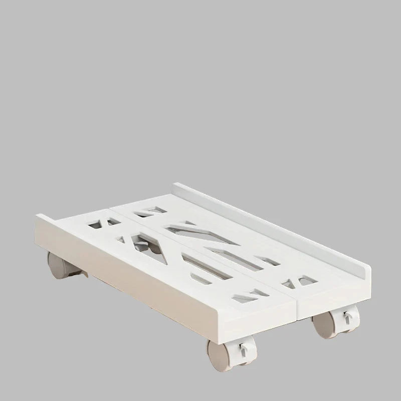 PC Tower Stand Adjustable Ventilated Base With Casters