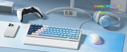 Mechanical Keyboard 68-Key Hall Effect RGB Wired Compact
