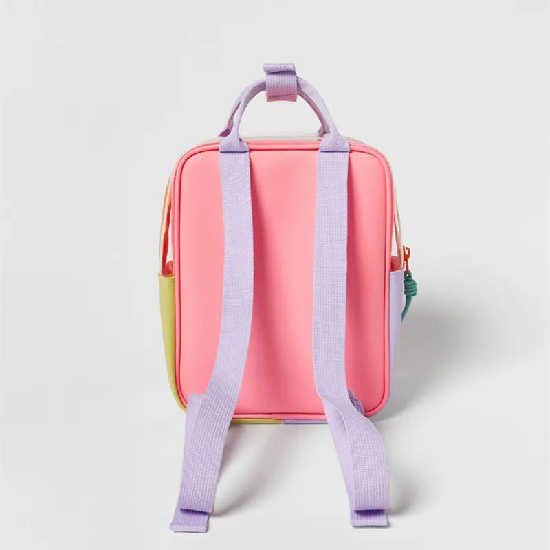 Translucent Backpack Patchwork Color Mini Jelly Backpack Back to School 2025 Adjustable Shoulder Strap Everyday Cute Bag