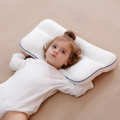 Baby Neck Support Pillow – All-Season Cotton Sleeping Pillow for Toddlers & Kindergarten Kids