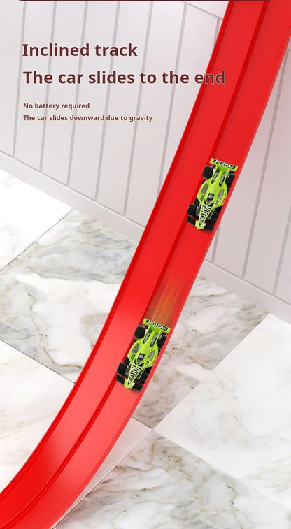 Flexible DIY Double Race Track Set Compatible 1/64 Cars – Kids Ramp Toy Back to School 2026