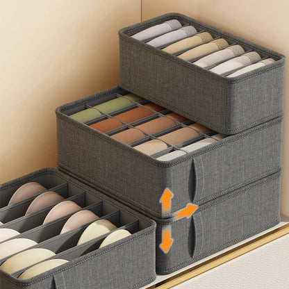 Polyester Sock Bra Organizer Box with 20 Grids - Home Organizers for Drawers & Cabinets