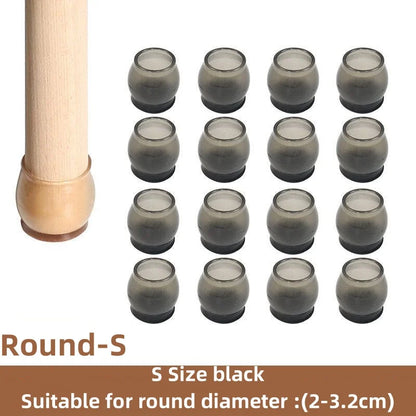 Silicone Non-Slip Furniture Leg Pads 16-Pack – Floor Protectors Chair Feet Leveling Mat 2026