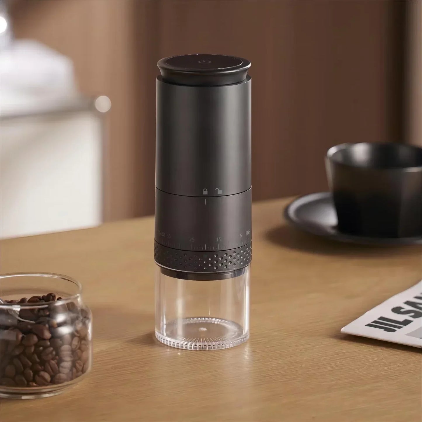 Coffee Grinder Rechargeable 1500mAh Portable Electric Burr Grinder Travel Home Fall 2025 Precision Grind