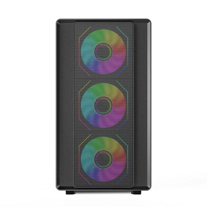 MicroATX Vertical Glass PC Case Supports 360mm Radiator