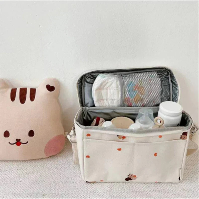 Baby Bottle Cooler Bag Waterproof Insulated Stroller Organizer Spring 2025 Thermal Diaper Pouch