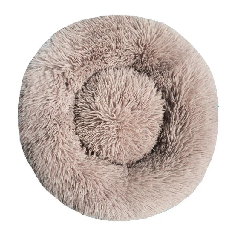 Pet Bed Round Plush Bed Winter Warm 2026 Washable Cozy Comfort For Pets