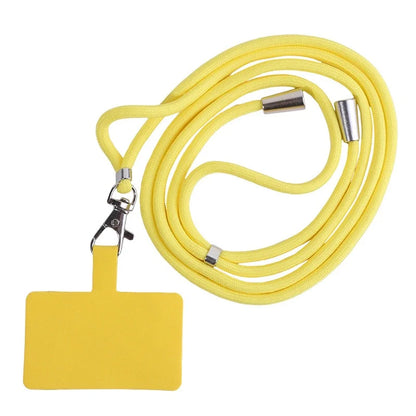 Adjustable Detachable Phone Lanyard with Card Holder & Carabiner - 13 Colors, Nylon Strap Accessory