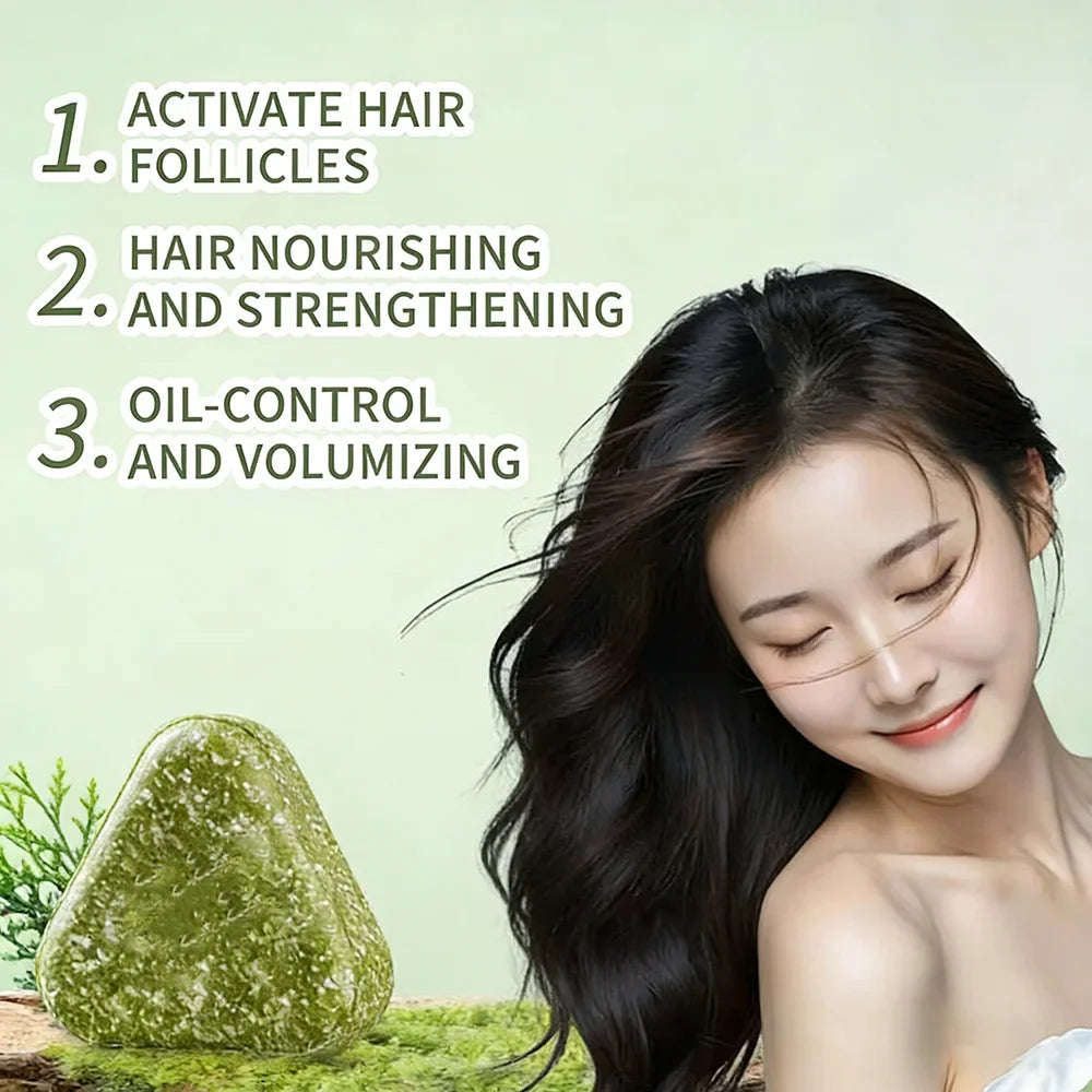 Herbal Shampoo Soap Handmade Hair Care for All Hair Types Oil Control Refreshing Fall 2026 Trend